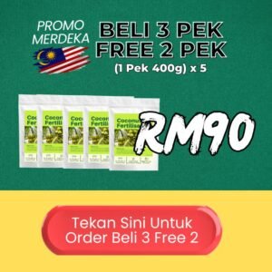 Baja Kelapa Booster 3 Free 2 Pek